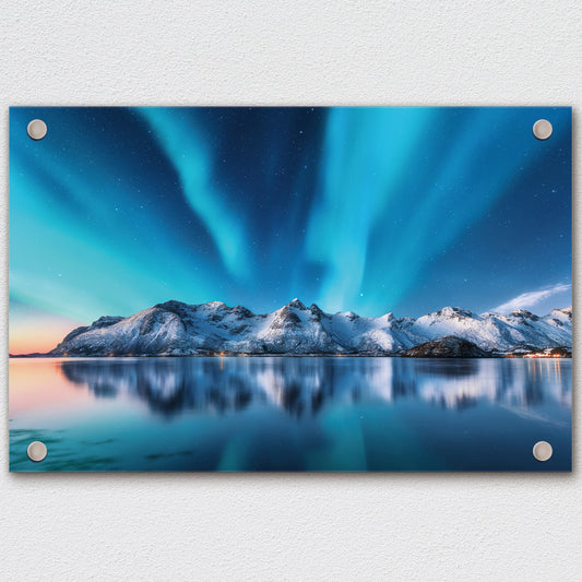 Custom Acrylic Print with finished stand off hardware and mounting screws
