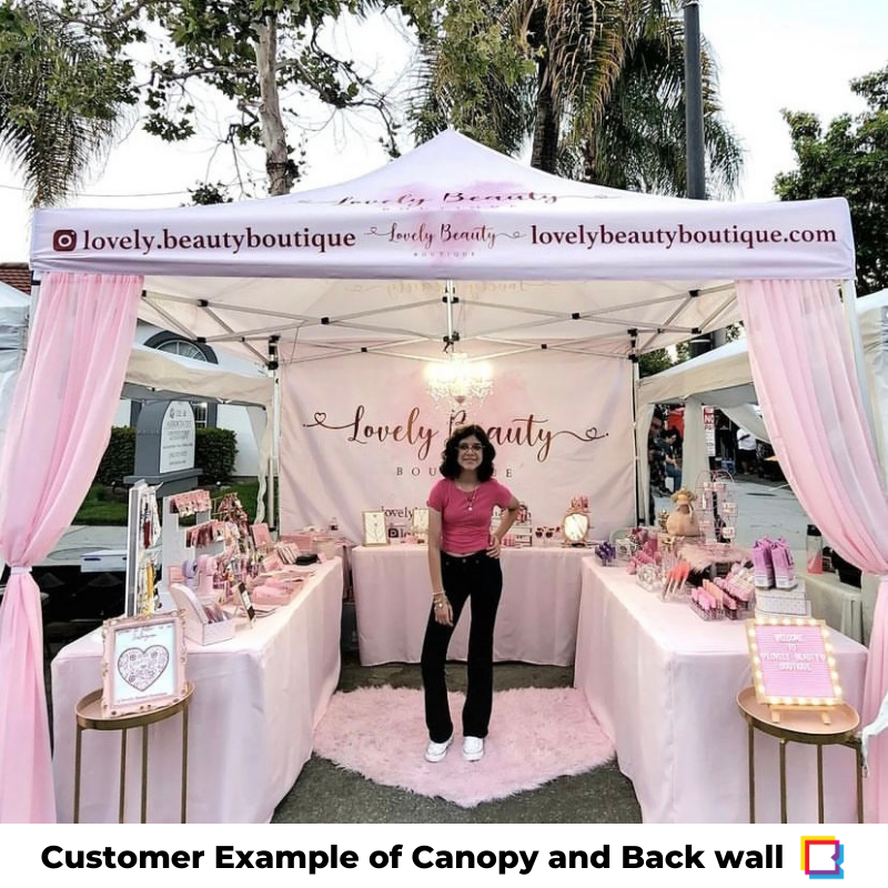 Custom 10x10 ft Pop-Up Canopy Tent for Business Events and Pop-Up Shops