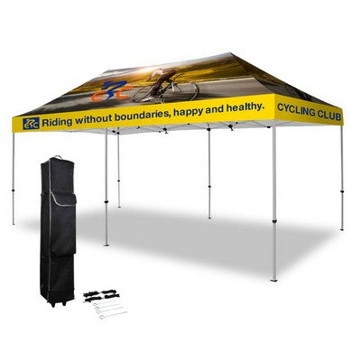 10' X 20' Hex Aluminum Frame Pop Up Tent Kit (Full-Bleed Dye Sublimation)