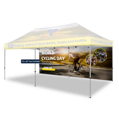 20' Full Color Custom Printed Tent Back Wall