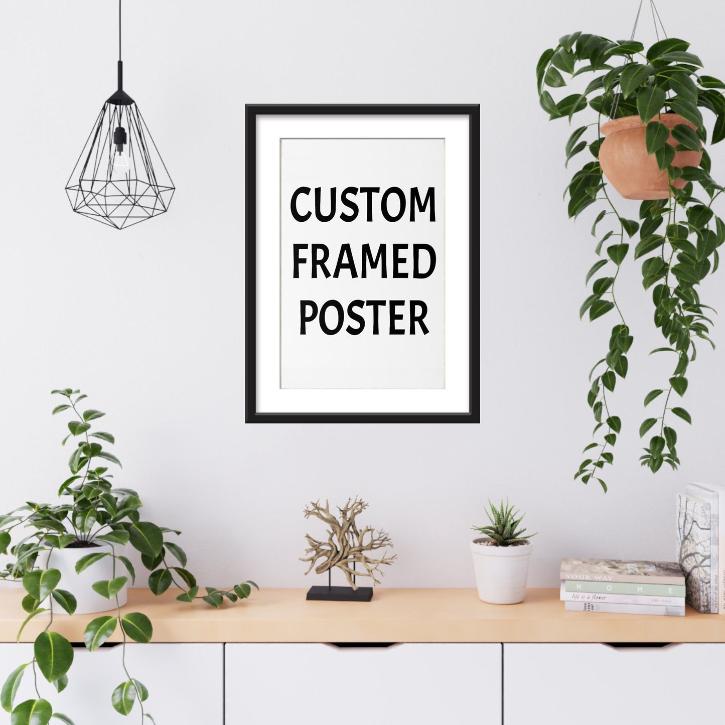 Custom framed poster
