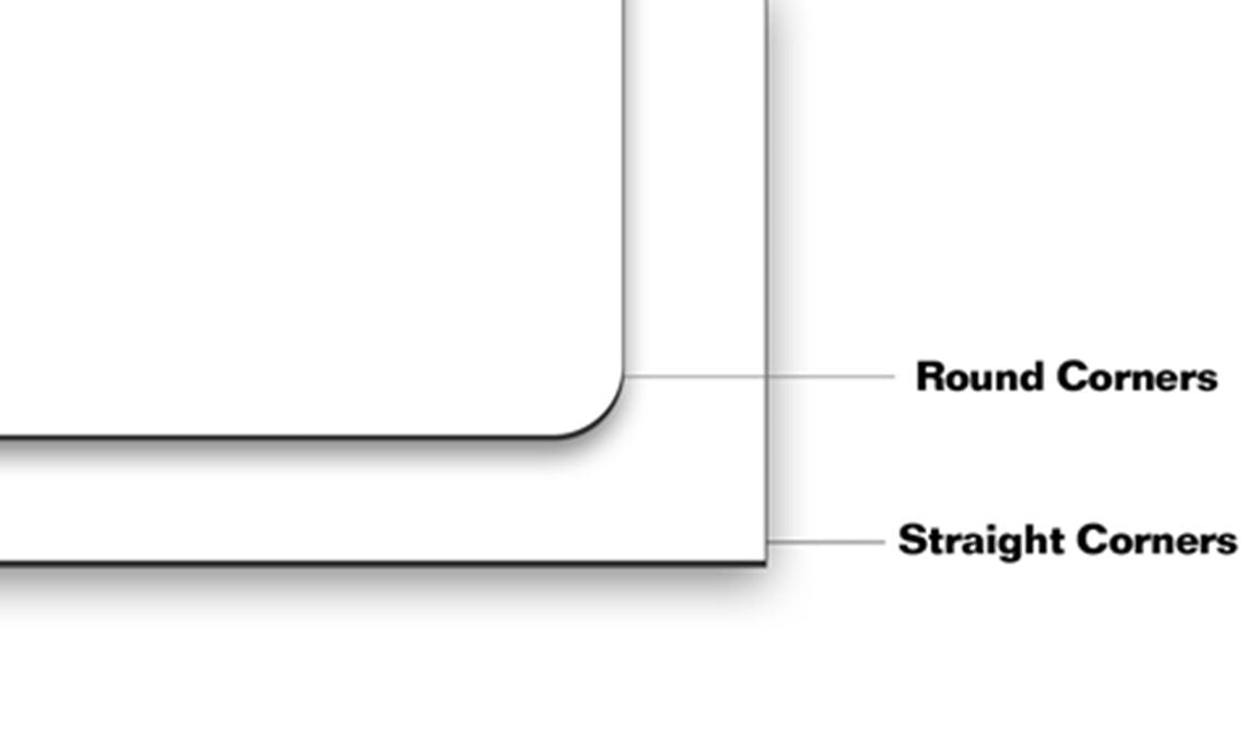 round corner or straight cornet option of the printed car magnet