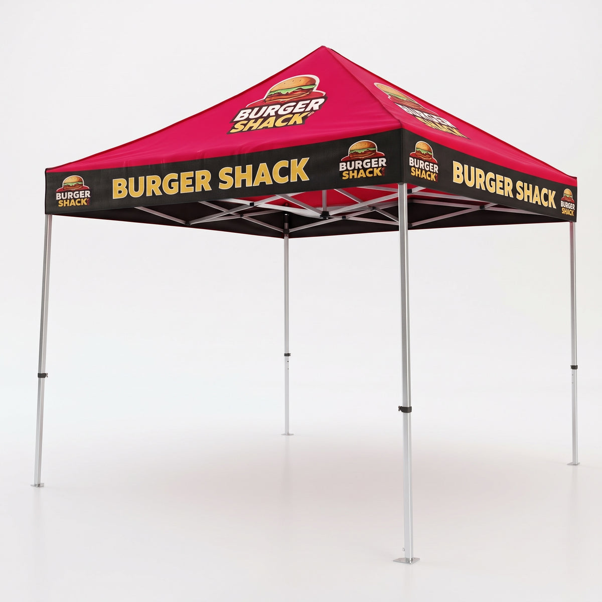 Custom printed vibrant canopy tent for corporates and vendors