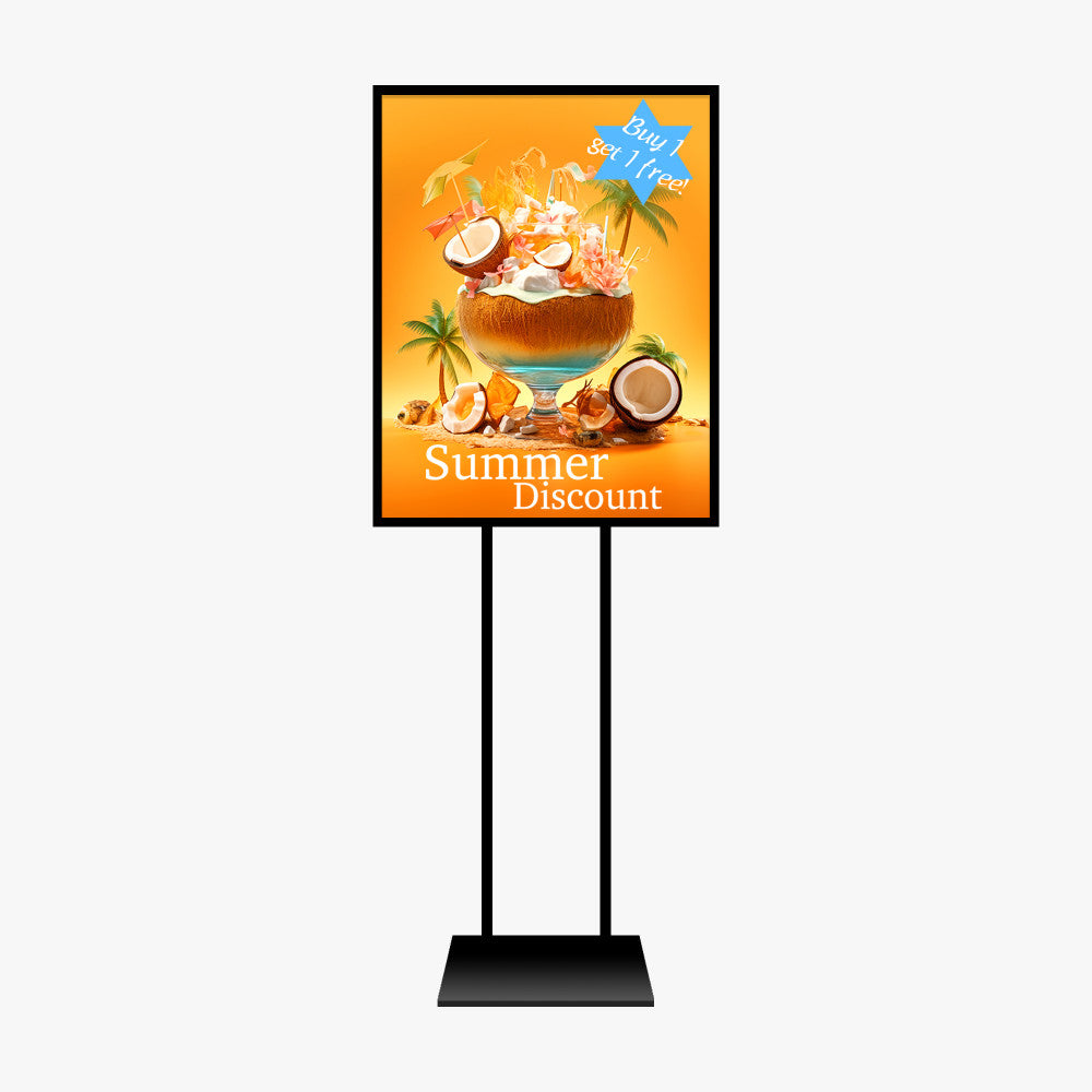 Premium Quality Modern Poster Stands - Artful and Customizable for Open Store and Sale Posters