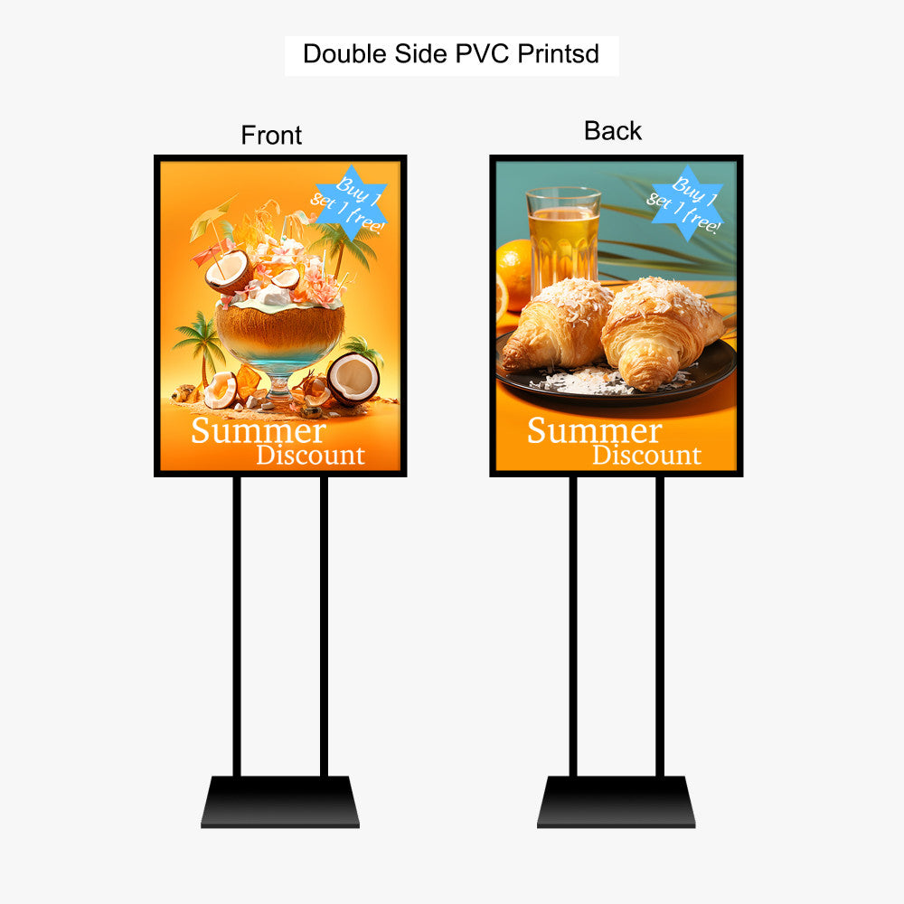 Premium Quality Modern Poster Stands - Artful and Customizable for Open Store and Sale Posters