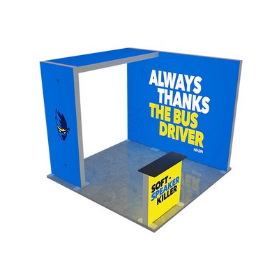 10ft Backlit Trade Show Display - Design 1 (Single Sided)