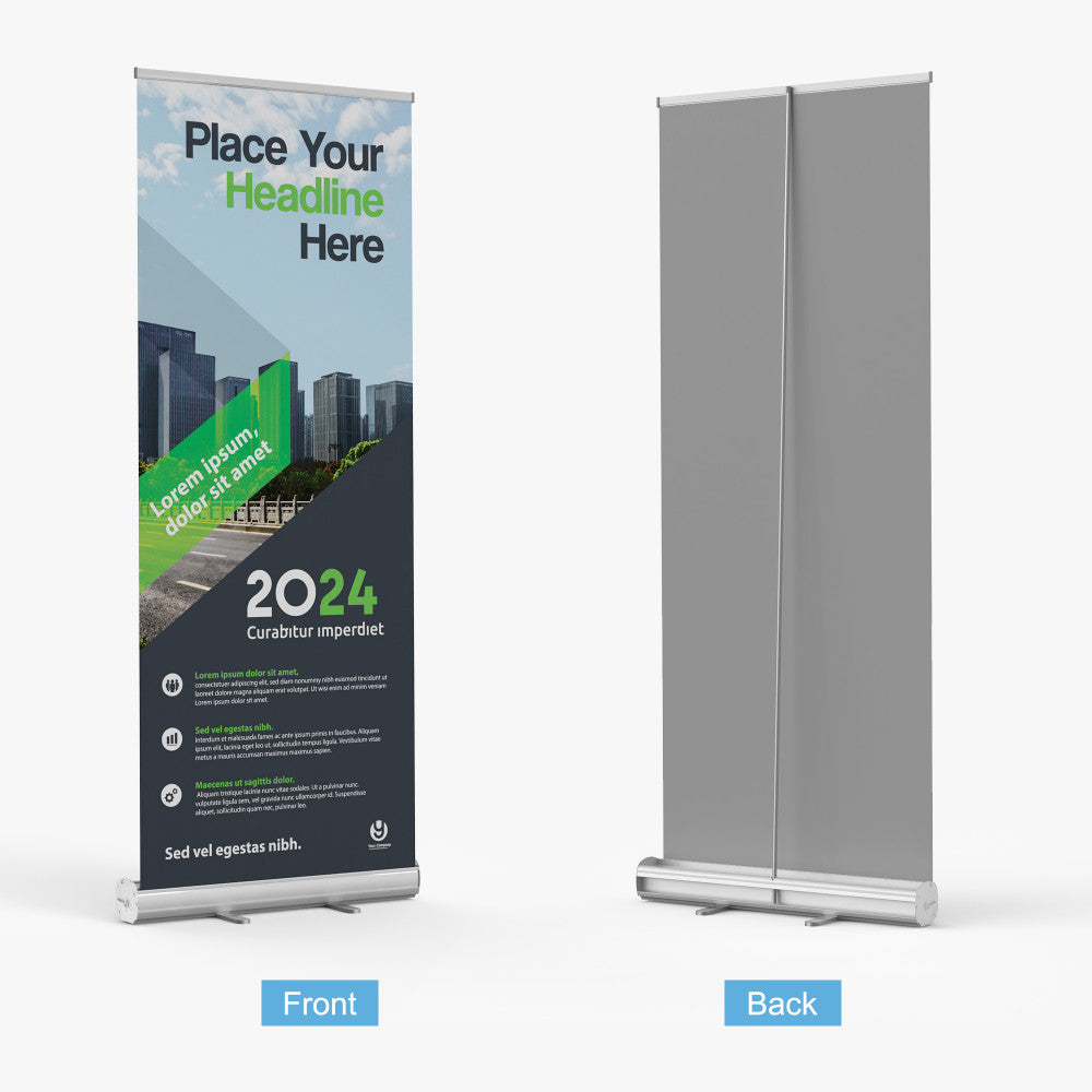 Event Pop-Up Shop Banner Stand - Custom Roll-Up Banner for Business Marketing with Logo