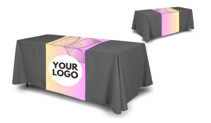 Personalized Tablecloth Runner for Business Promotion