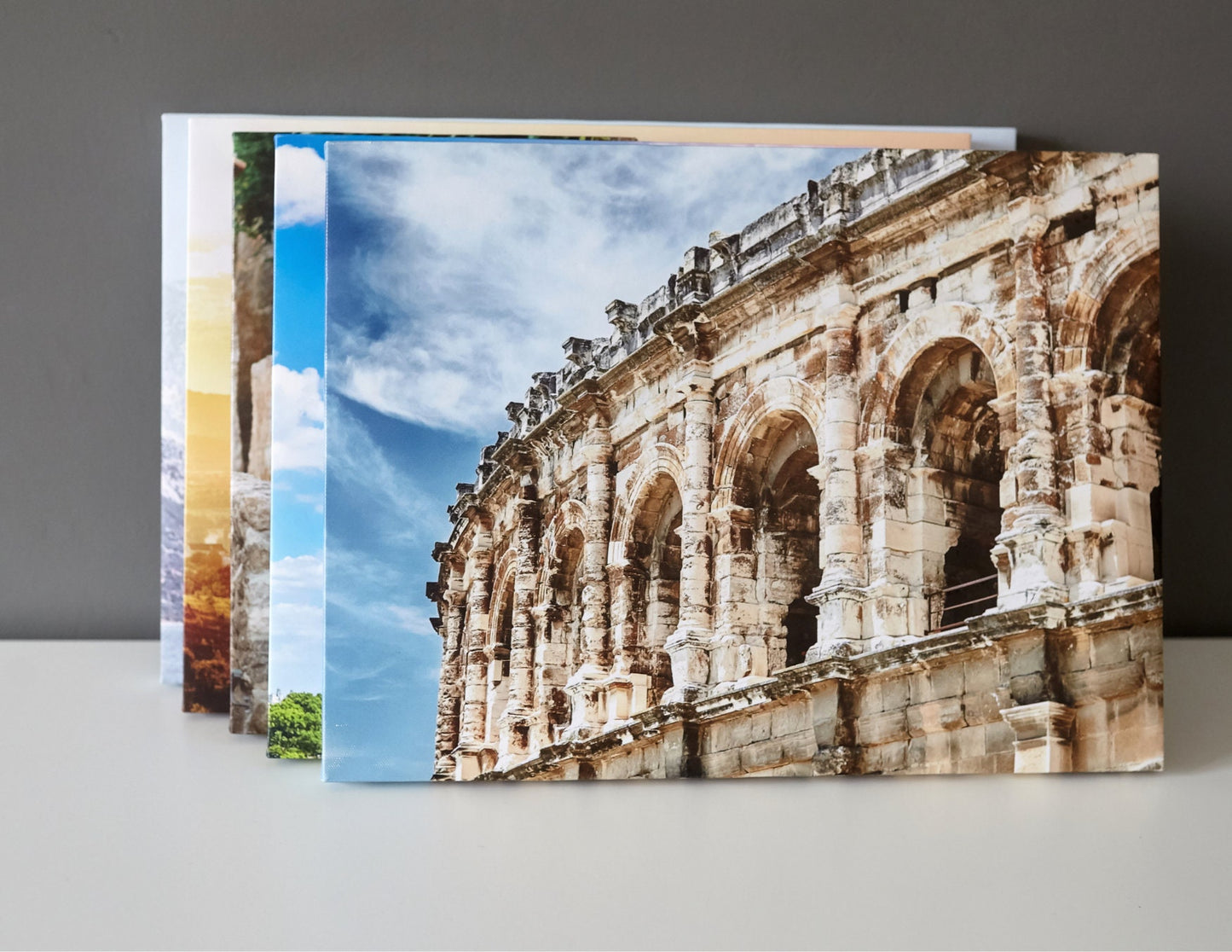 Striking decor with durable, hand-wrapped canvas prints on sturdy frames.